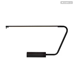 LED Design-Schreibtisch-Leuchte MADISON DTW, IP20, 6.5W 2600K/2800K 300lm 120°, CRi>90, 2x drehbar, dim-to-warm, schwarz