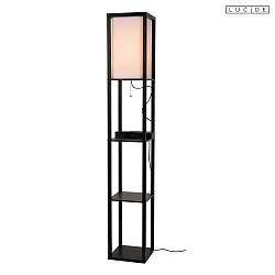 floor lamp MENNO E27 IP20, beige, black 