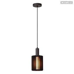pendant luminaire LAMBRES E27 IP20, black dimmable