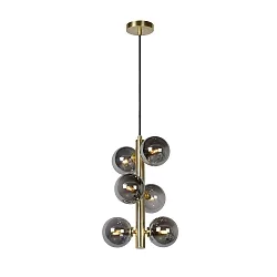 Pendelleuchte TYCHO, Ø 25,5 cm, 6xG9, Gold matt, messing