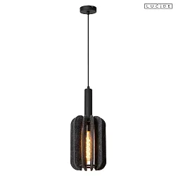 pendant luminaire RAFAL E27 IP20, grey, black dimmable
