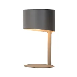 table lamp KNULLE round E14 IP20, grey 