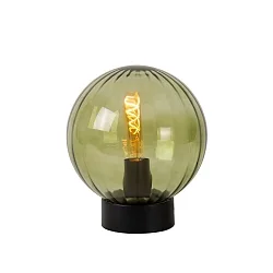table lamp MONSARAZ round E27 IP20, green, amber