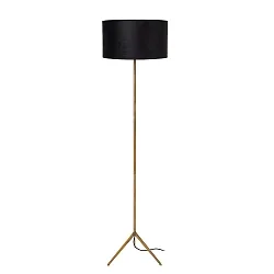 floor lamp TONDO round E27 IP20, gold matt, brass, black 