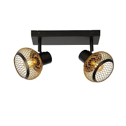 Deckenstrahler LUCAS, 2xE14, Gold matt, Messing