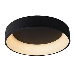 LED Deckenleuchte TALOWE, Ø 60 cm, 1x42W, 3000K, dimmbar, schwarz