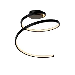 LED Deckenleuchte MAXENCE, Ø 46 cm, 1x24W, 3000K, dimmbar, schwarz