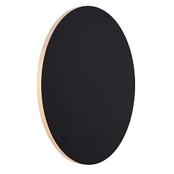 wall luminaire EKLYPS LED round IP20, black 