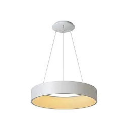 LED Pendelleuchte TALOWE, Ø 60 cm, 1x39W, 3000K, dimmbar, weiß