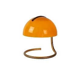 table lamp CATO E27 IP20, gold matt, brass, orange 