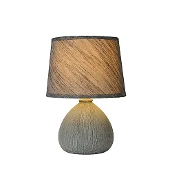 table lamp RAMZI round E14 IP20, grey 