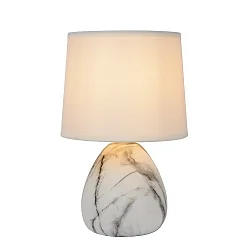 table lamp MARMO E14 IP20, white 