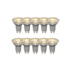 LED Reflektorlampe MR16, Ø 5 cm, GU10, 10x5W, 2700K, transparent