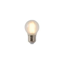 LED Leuchtmittel Tropfenform G45, Ø 4,5 cm, E27, 1x4W, 2700K, dimmbar, matt