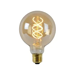 LED Filamentlampe GLOBE G95, Ø 9,5 cm, E27, 1x5W 2200K, dimmbar, Amber