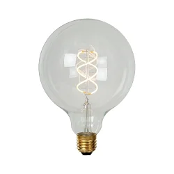 LED Filamentlampe GLOBE G125, Ø 12,5 cm, E27, 1x5W, 2700K, dimmbar, transparent