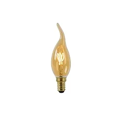 LED Filamentlampe, CT35, Ø 3,5 cm, E14, 1x3W 2200K, dimmbar, Amber