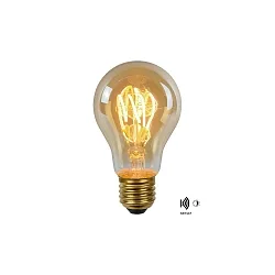 LED Outdoor Filamentlampe NORMAL A60 TWILIGHT SENSOR, Ø 6 cm, E27, 1x4W 2200K, Amber