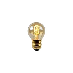 LED Leuchtmittel Tropfenform G45, Ø 4,5 cm, E27, 1x3W 2200K, dimmbar, Amber