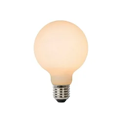 LED Filamentlampe GLOBE G80, Ø 8 cm, E27, 1x8W, 2700K, dimmbar, Opal