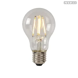 LED Filamentlampe A60 Klasse: A, Ø 6 cm, E27, 1x7W, 2700K, transparent