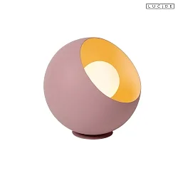 table lamp DOREDOS E27 IP20, pink 