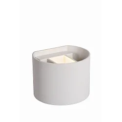 LED Bad-Wandstrahler AXI, IP54, halbrund, Up/Down (Winkel verstellbar), 2x 7W 2700K 2x 320lm, schaltbar, Metall, weiß