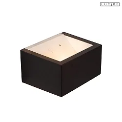 battery wall luminaire BRIDA up / down, with sensor IP54, black dimmable