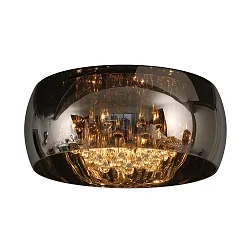 ceiling luminaire PEARL 6 flames, round G9 IP20, chrome, smoky colour