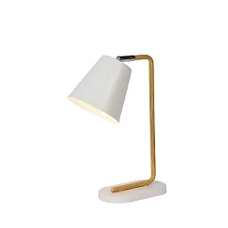 table lamp CONA swivelling, rotatable, tiltable E14 IP20, wood, white 