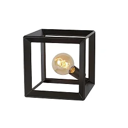 table lamp THOR square E27 IP20, grey 