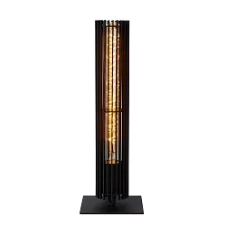 table lamp LIONEL cylindrical E27 IP20, black