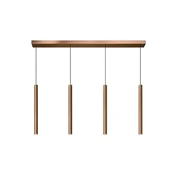 pendant luminaire LORENZ LED 4 flames IP20, rust dimmable
