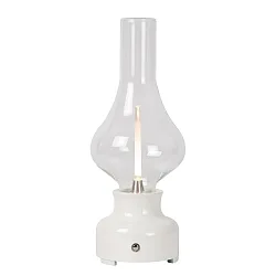 table lamp JASON LED round IP20, transparent, white dimmable