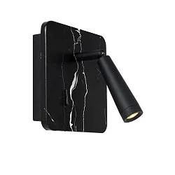 wall luminaire OREGON LED square IP20, black, white 