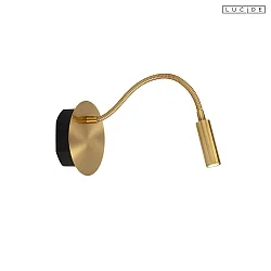 wall luminaire JOLIJN with flex arm IP20, brass 