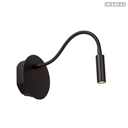 wall luminaire JOLIJN with flex arm IP20, black 