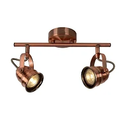 LED Deckenstrahler CIGAL, GU10, 2x5W, 2700K, Kupfer