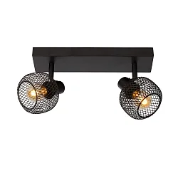 spot MAREN 2 flames, round E14 IP20, black