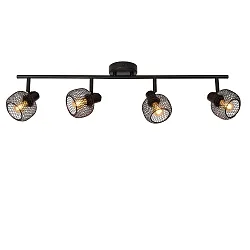 spot MAREN 4 flames, square E14 IP20, black