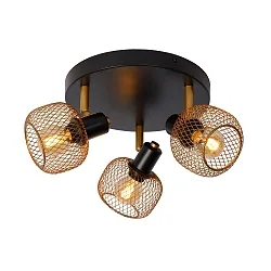 Deckenstrahler MAREN, Ø 37 cm, 3xE14, Gold matt, messing