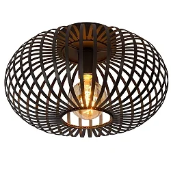 ceiling luminaire MANUELA round E27 IP20, black