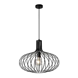 Pendelleuchte MANUELA, Ø 50 cm, 1xE27, schwarz