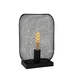 Tischleuchte MESH, 1xE27 - 23x12x32,5cm, schwarz