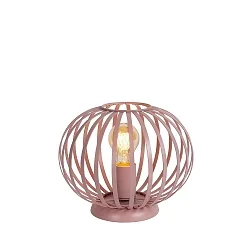 table lamp MERLINA round E27 IP20, pink