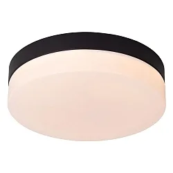 ceiling luminaire BISKIT 23 IP44, opal, black 