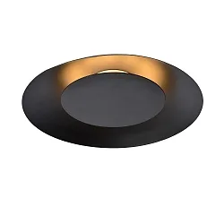 LED Deckenleuchte FOSKAL, Ø 34,5 cm, 1x12W, 2700K, schwarz
