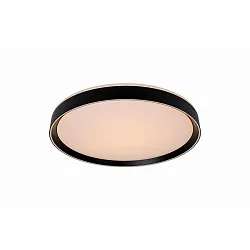 LED Deckenleuchte NURIA, Ø 30 cm, 1x18W, 2700K, dimmbar, schwarz