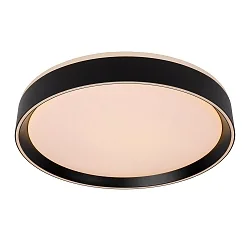 LED Deckenleuchte NURIA, Ø 40 cm, 1x24W, 2700K, dimmbar, schwarz