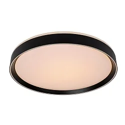 LED Deckenleuchte NURIA, Ø 50 cm, 1x36W, 2700K, dimmbar, schwarz